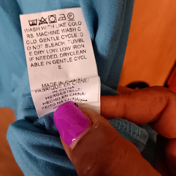 Shein Fit Red Trim Peplum Top 24/26w - Picture 5 of 6